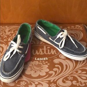Blue Sperry Topsiders -Size 7